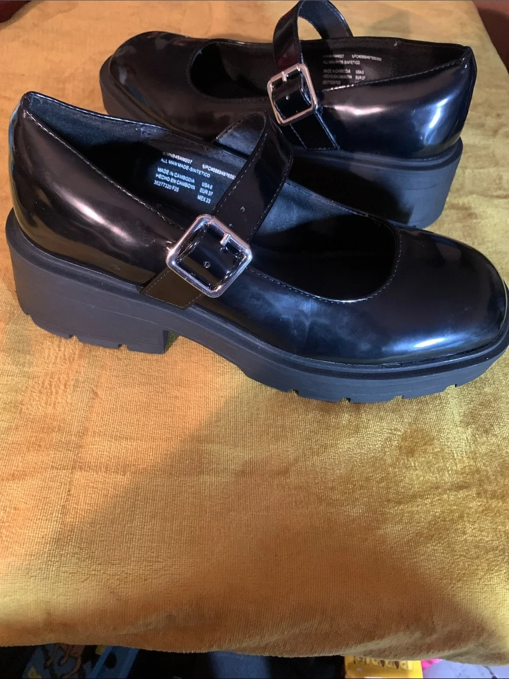 No Boundaries Black Patent Mary Jane Dress Shoes
